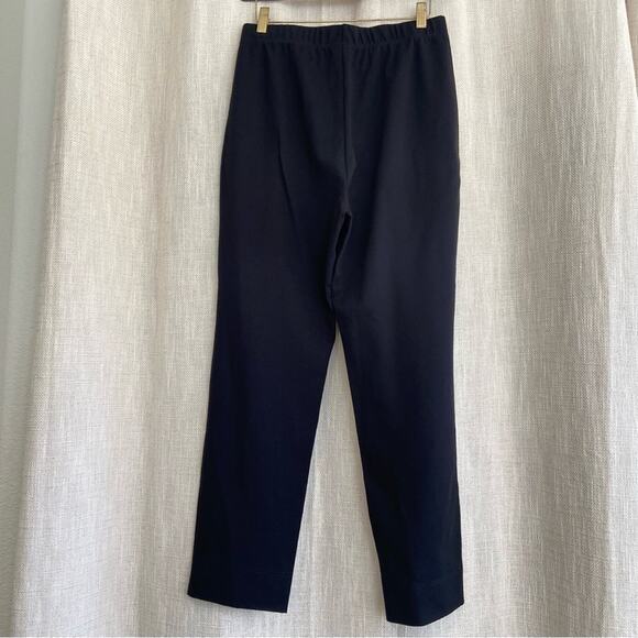 Oska Black Pull On Pants Straight Leg High Rise Trousers Size 1 (US 6/8) - Picture 8 of 11